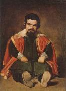 Diego Velazquez A Dwarf Sitting on the Floor (mk08) oil